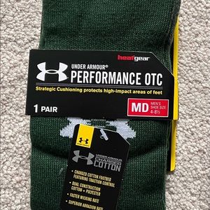 NWT Under Armour sports socks medium green